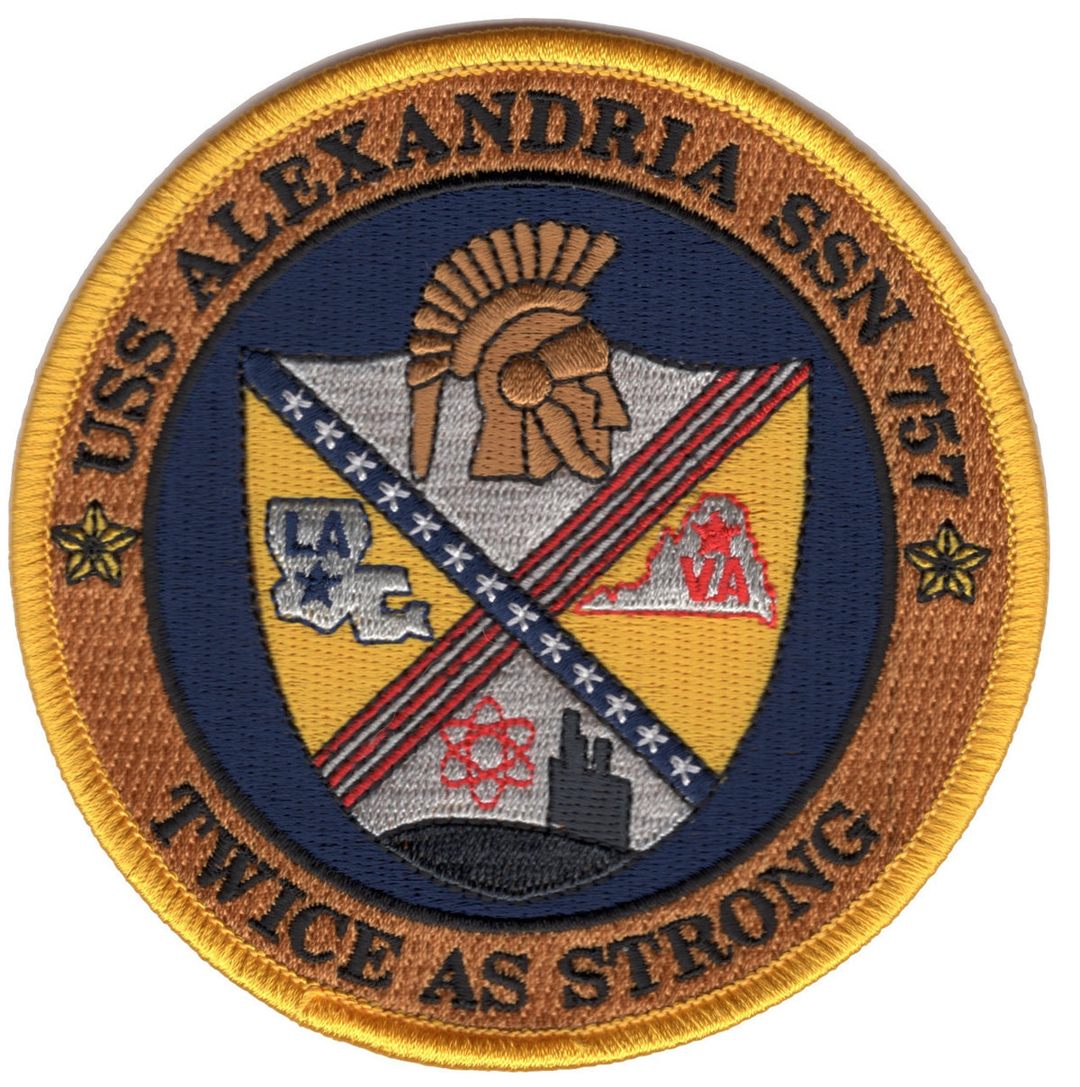USS ALEXANDRIA SSN 757 STICKER / DECAL