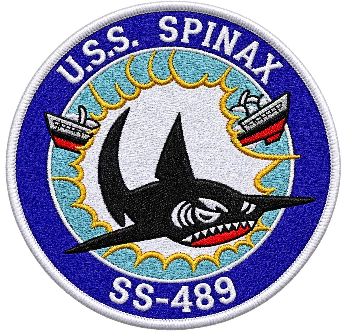 USS SPINAX SS 489 PATCH.