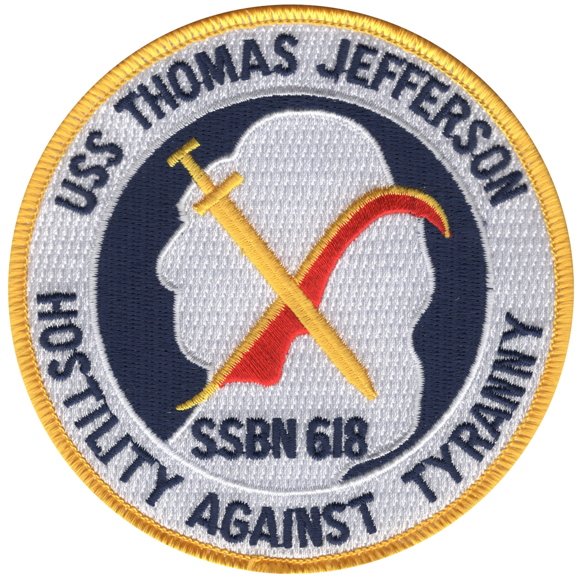 Thomas Jefferson PATCH SSBN 618