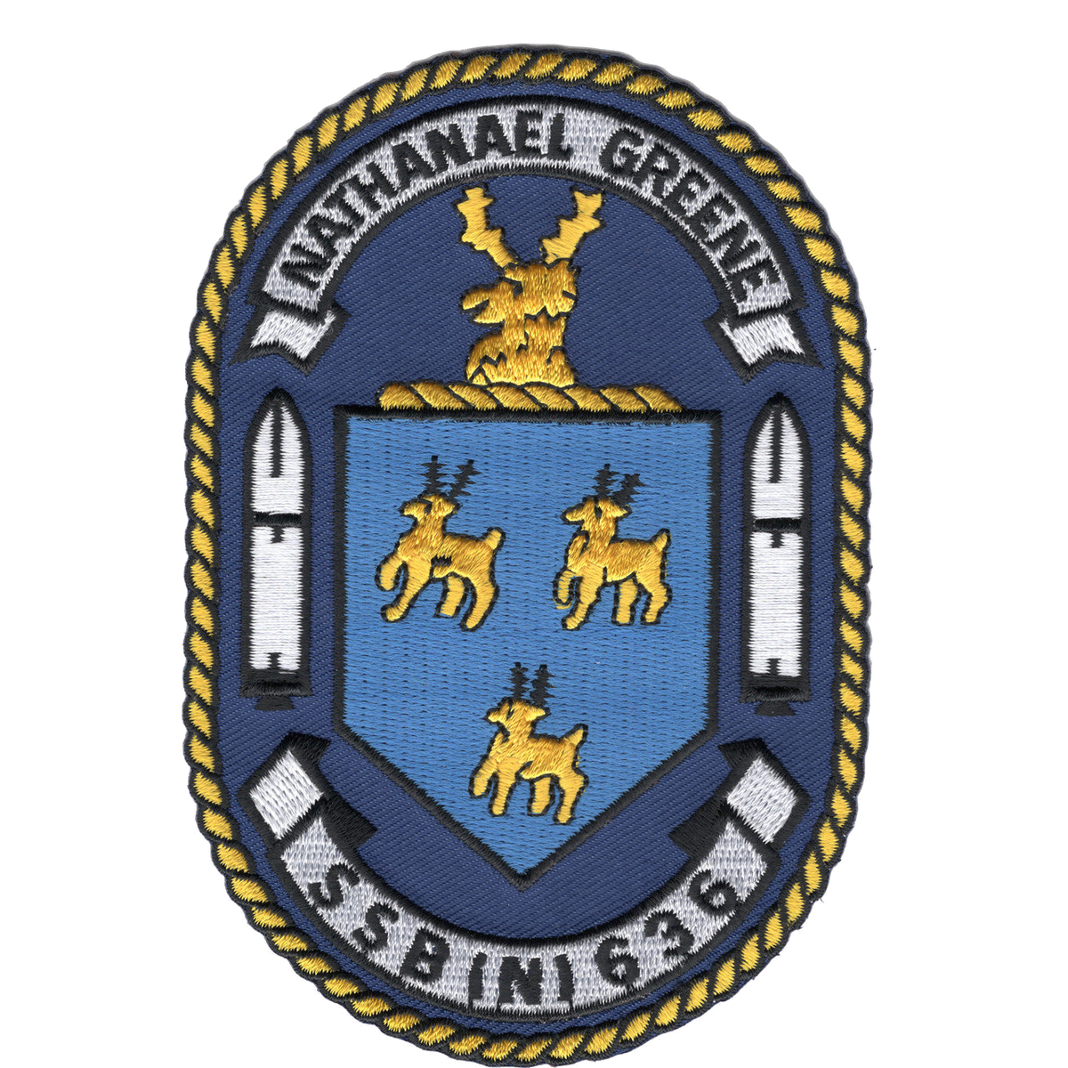 USS NATHANAEL GREENE SSBN 636 PATCH SSB(N)