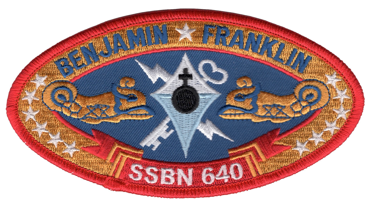 USS BENJAMIN FRANKLIN SSBN 640 PATCH