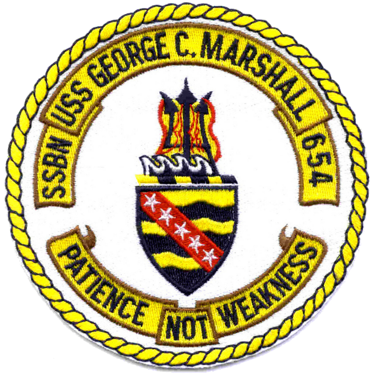 USS GEORGE C MARSHALL SSBN 654 PATCH