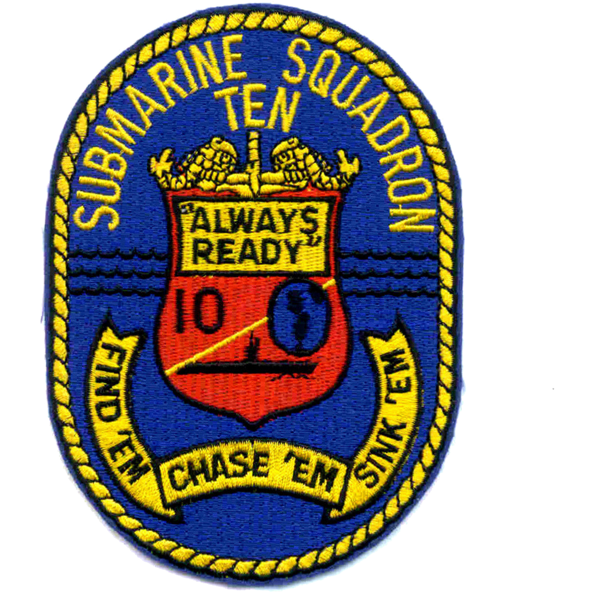 SUBMARINE SQUADRON TEN / SUBRON 10 PATCH