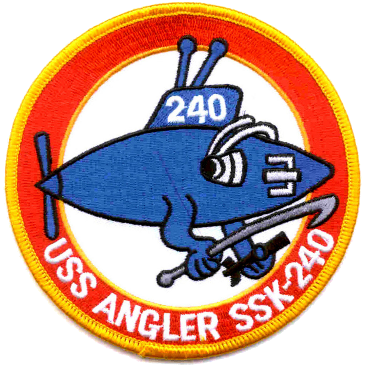 USS ANGLER SSK 240 PATCH