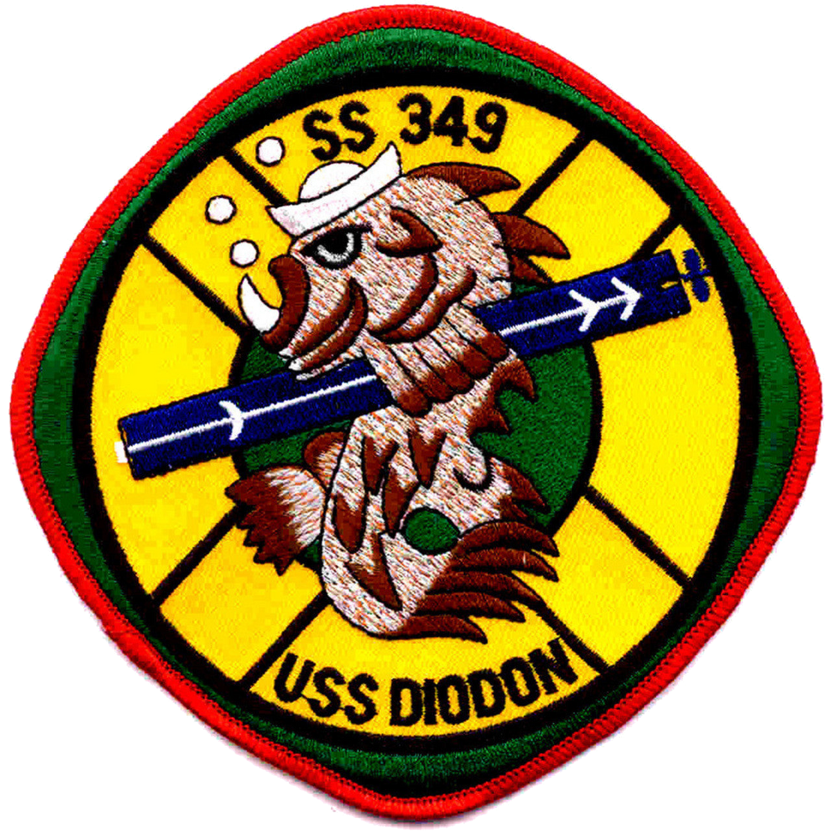 USS DIODON SS 349 PATCH