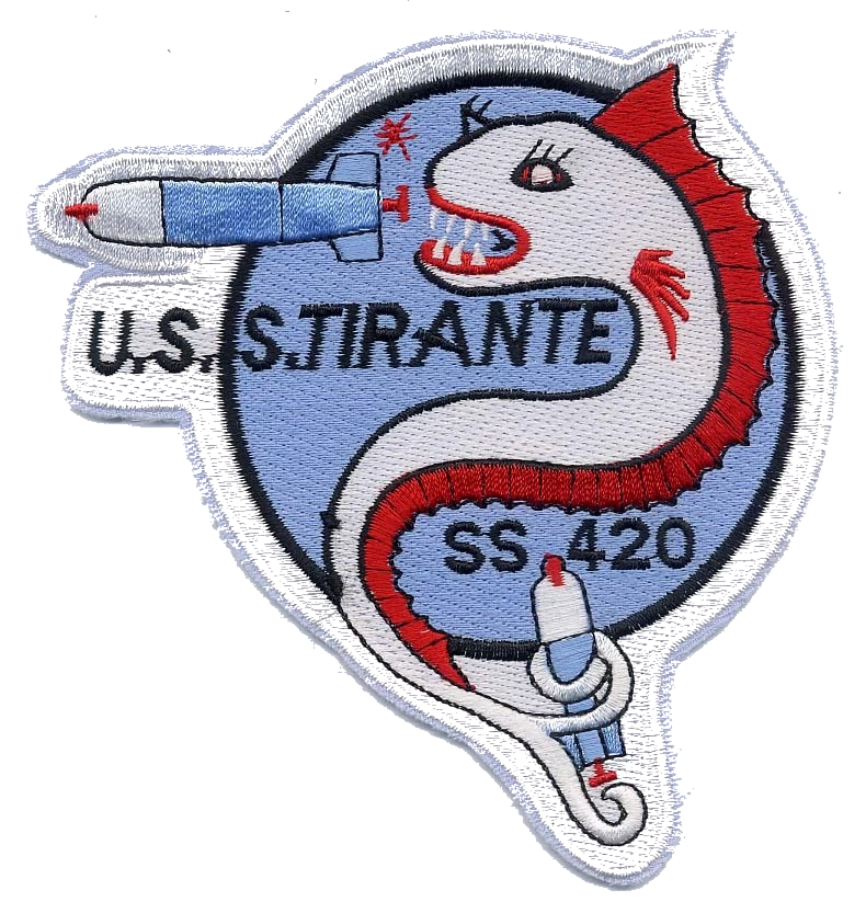 USS TIRANTE SS 420 PATCH collection thumbnail