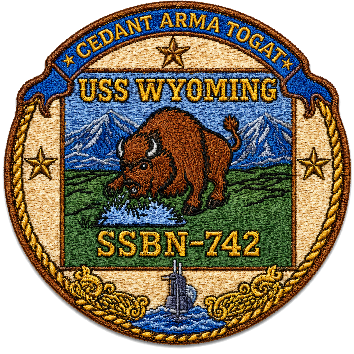 USS WYOMING SSBN 742 Patch