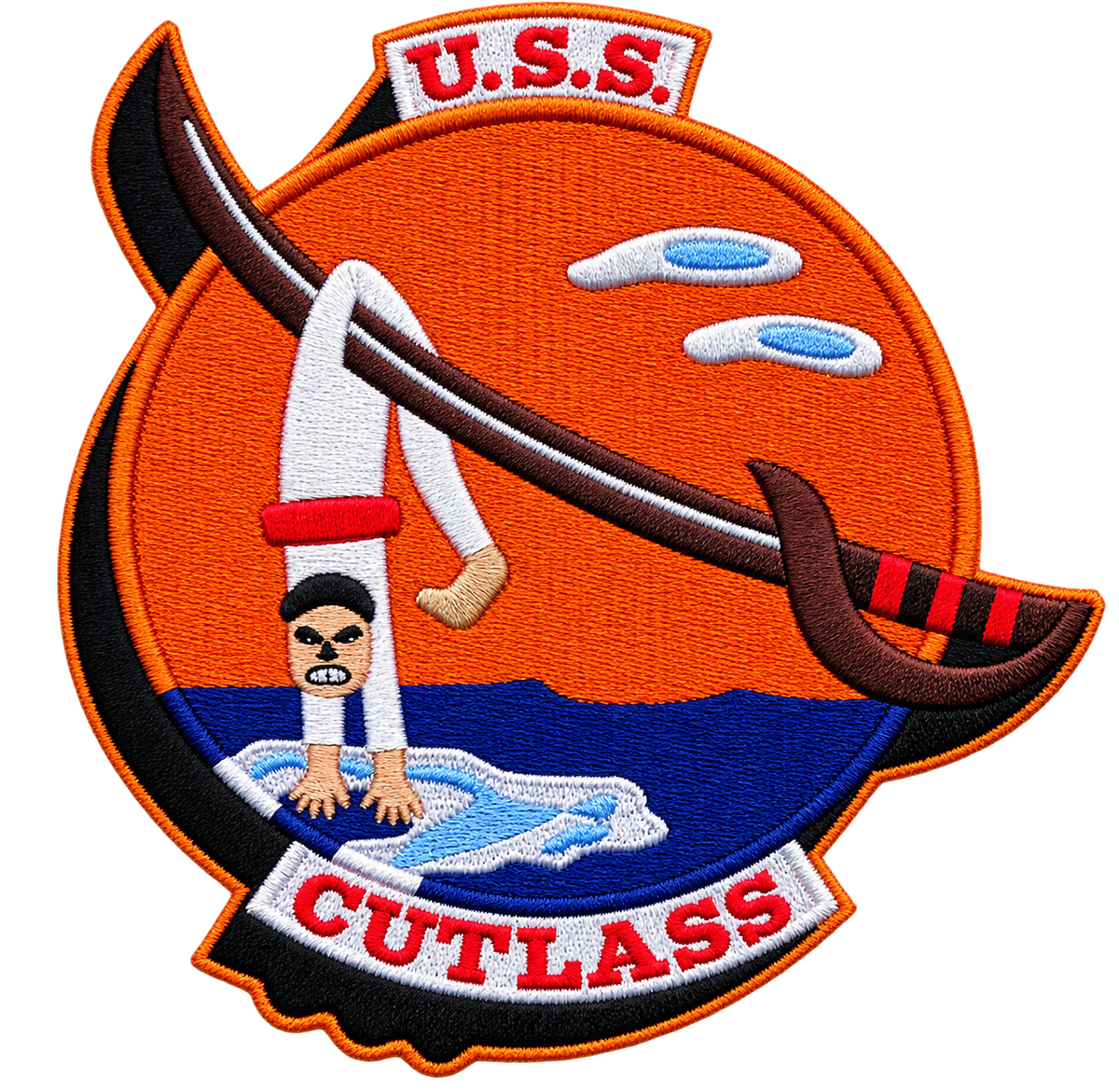 USS CUTLASS SS 478 PATCH - Sword & Sailor