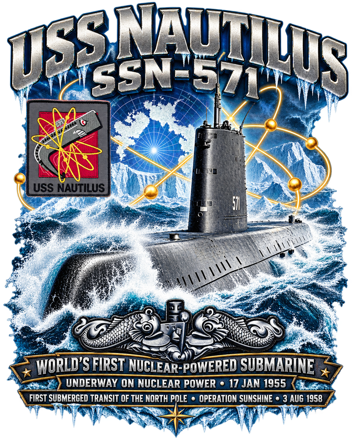 USS Nautilus SSN-571 Dynamic Clothing