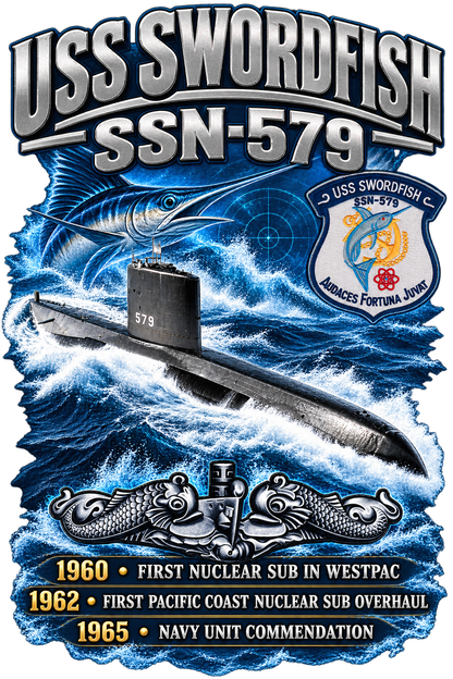 USS Swordfish SSN-579 Dynamic Clothing