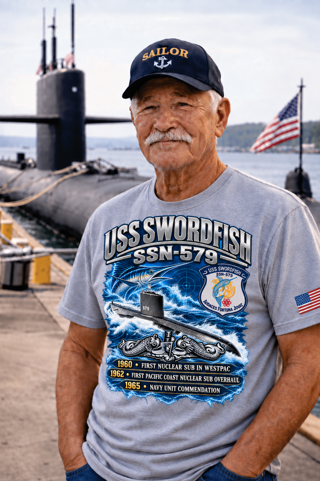 USS Swordfish SSN-579 Dynamic Clothing