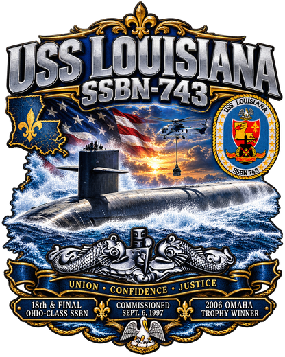 USS Louisiana SSBN-743 Dynamic Clothing
