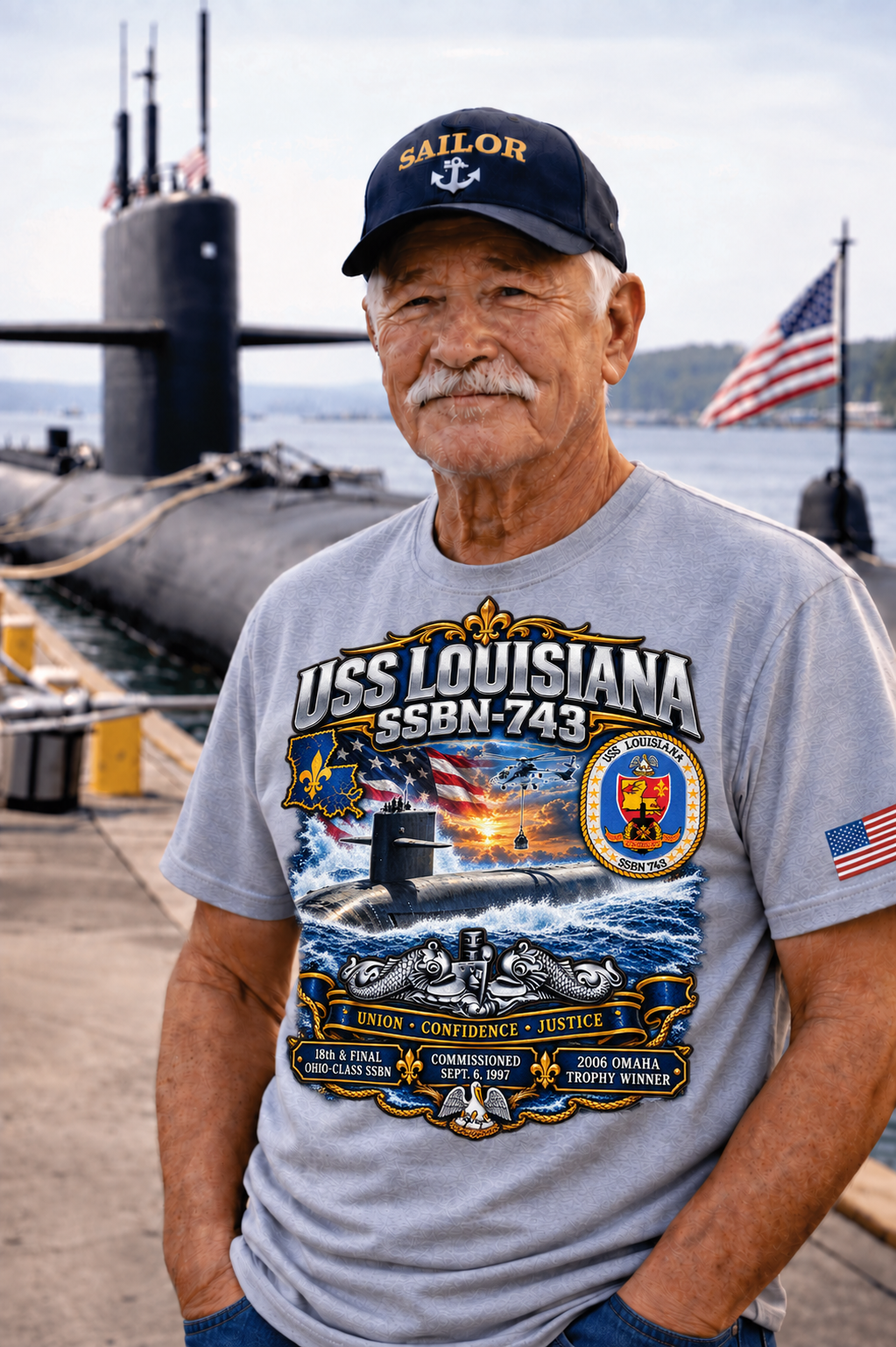 USS Louisiana SSBN-743 Dynamic Clothing