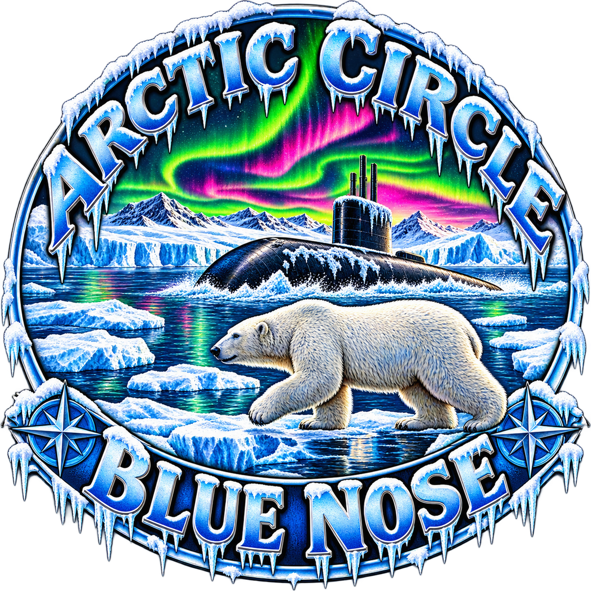 BLUE NOSE DECAL/STICKER   (Blue Nose / Artic Circle)