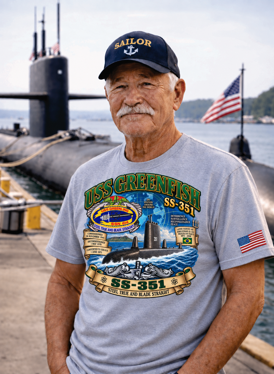 USS GREENFISH SS - 351 Dynamic Clothing