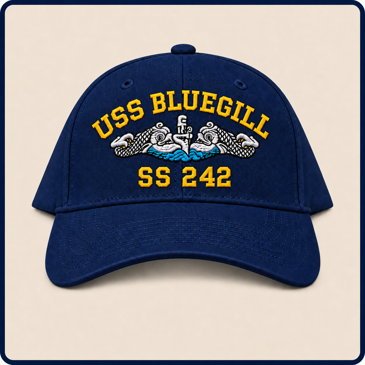USS BLUEGILL SS-242 HAT approved boat mockup