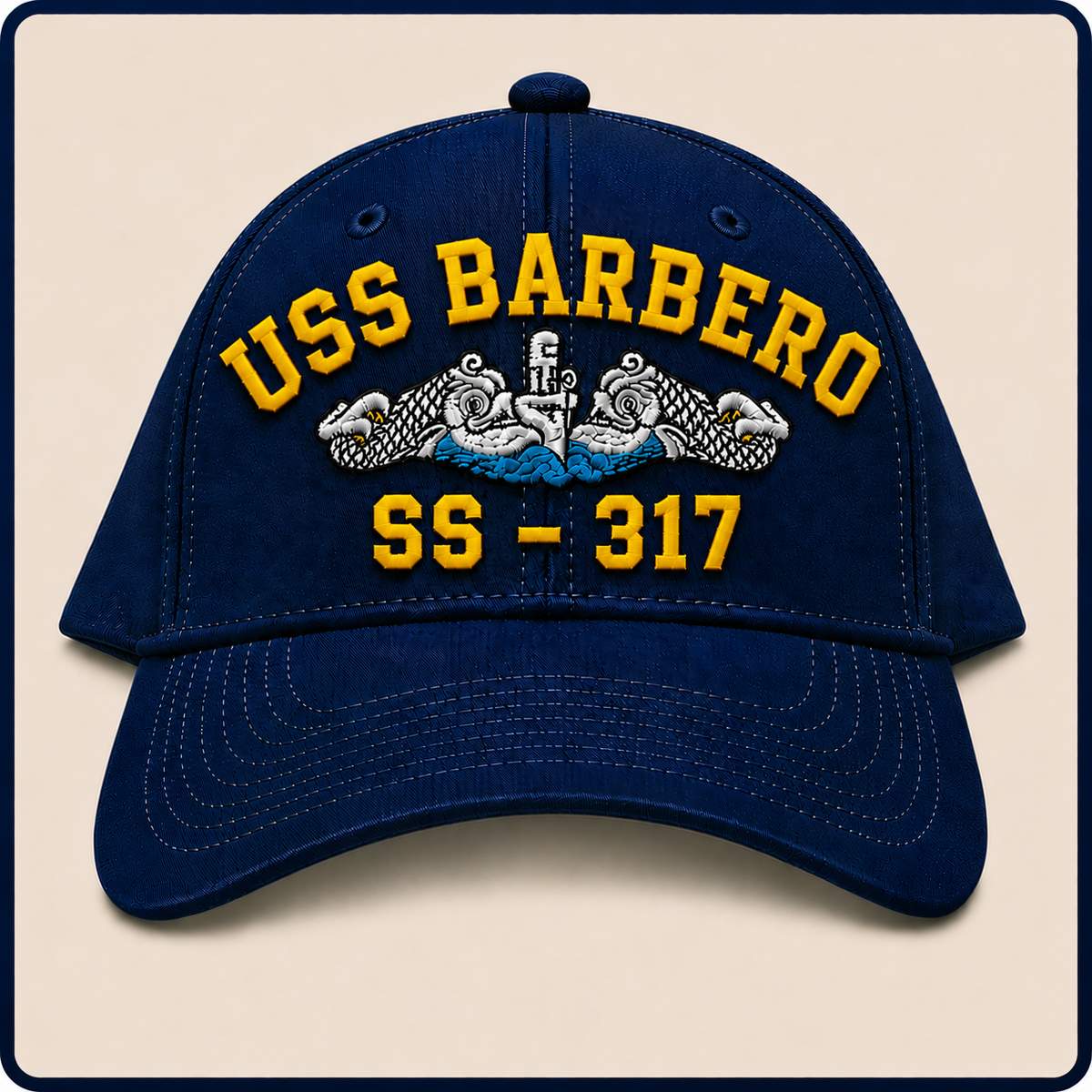 USS BARBERO SS-317 HAT approved boat mockup