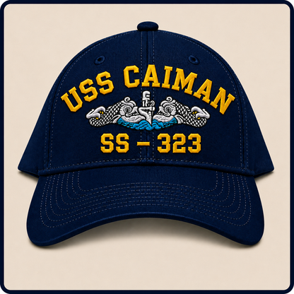 USS CAIMAN SS-323 HAT approved boat mockup