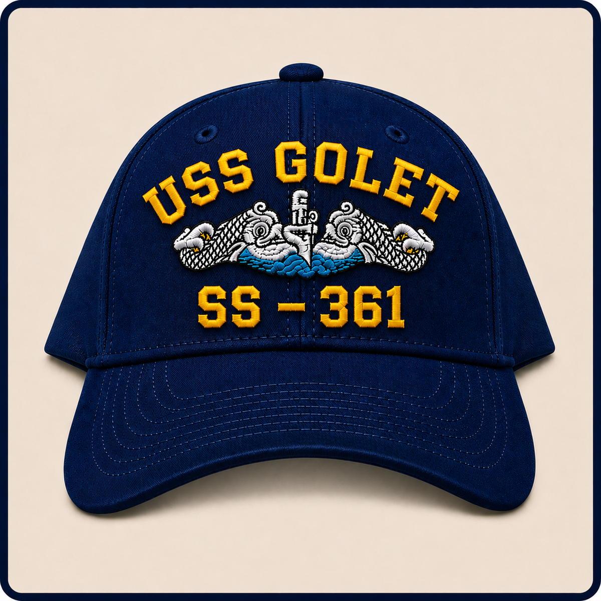 USS GOLET SS-361 HAT approved boat mockup