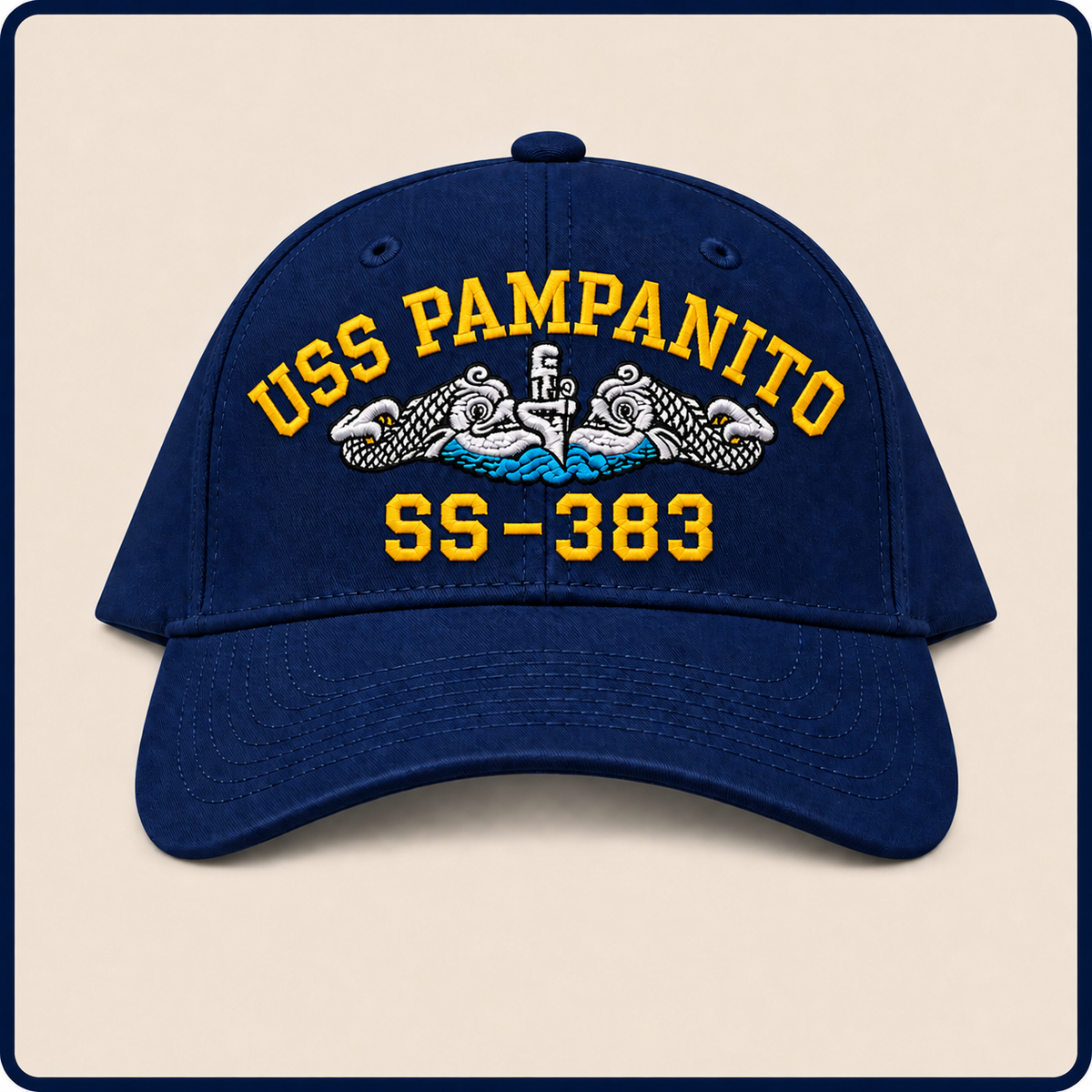 USS POMPANITO SS-383 HAT approved boat mockup