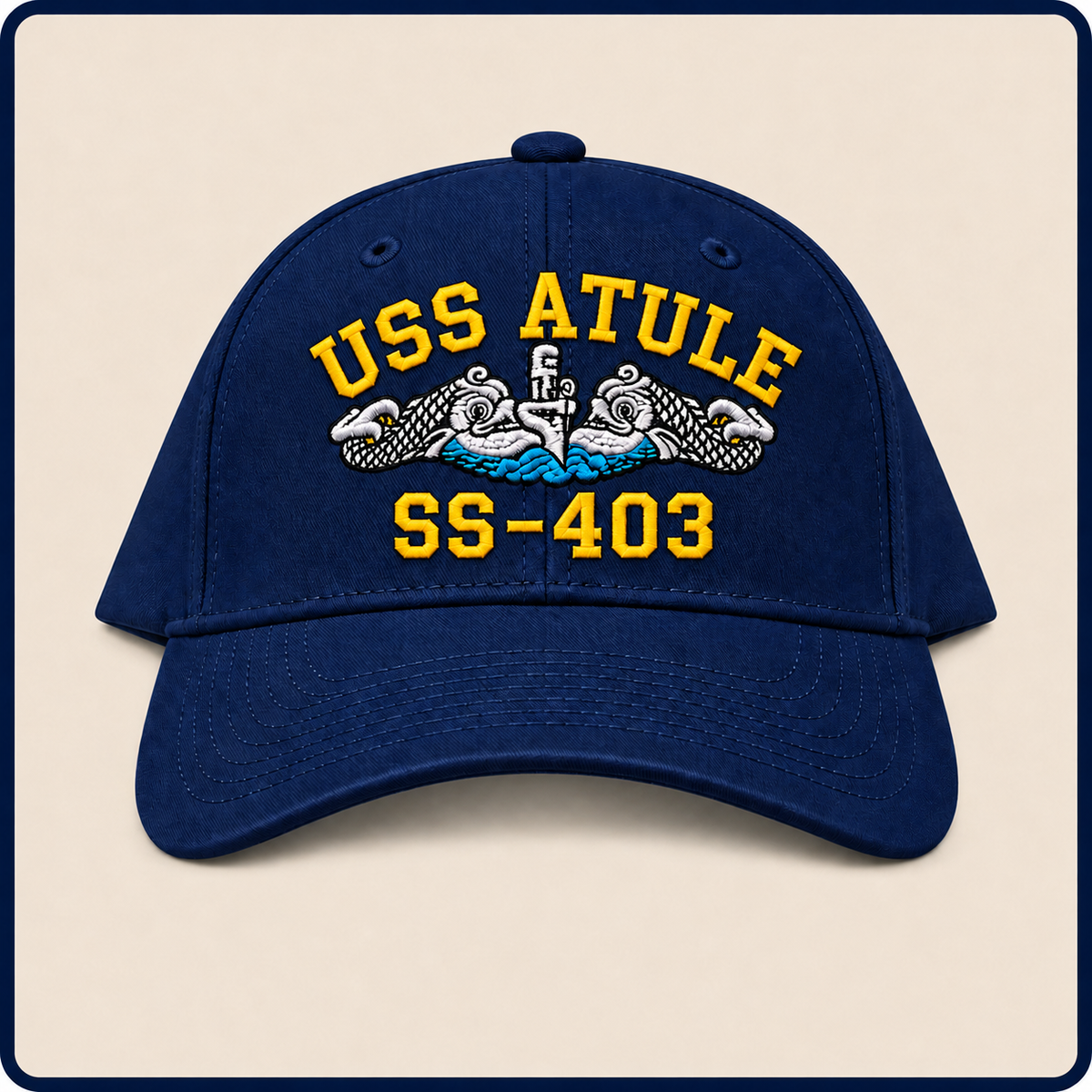 USS ATULE SS-403 HAT approved boat mockup