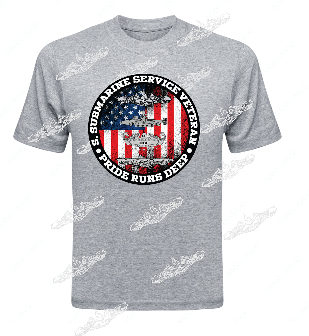 Submarine Service Veteran Pride Runs Deep - Circle Emblem :  Clothing