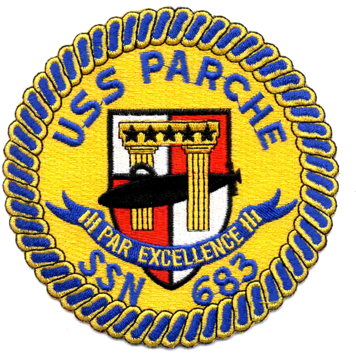 USS PARCHE SSN 683 PATCH