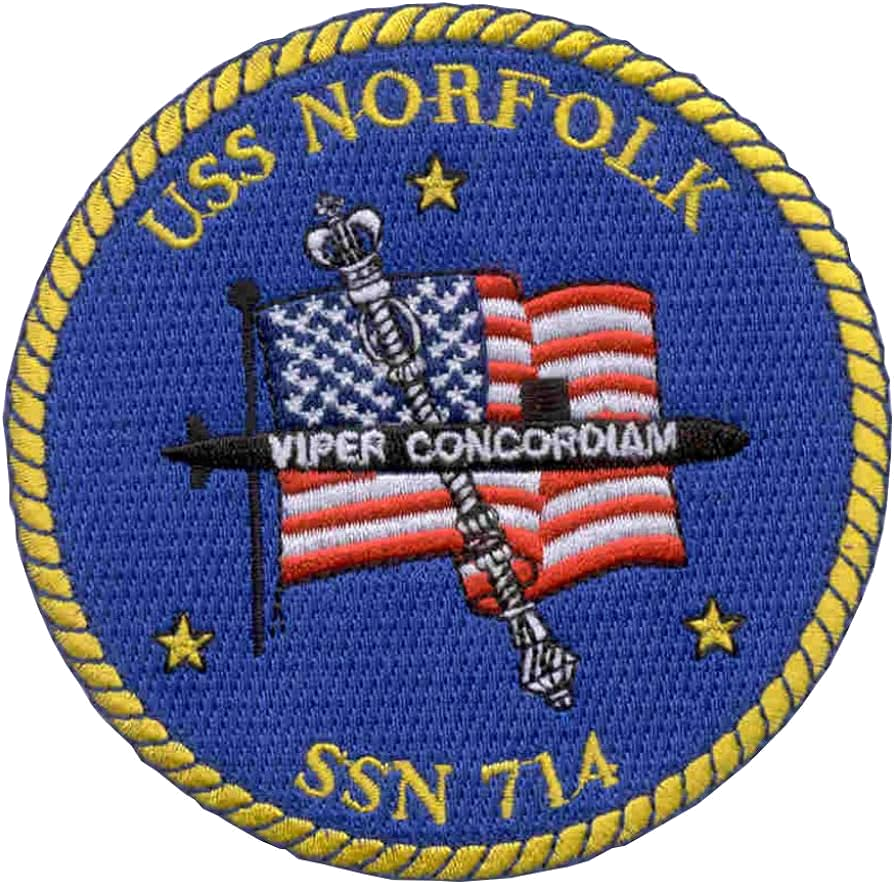 USS NORFOLK SSN 714 PATCH