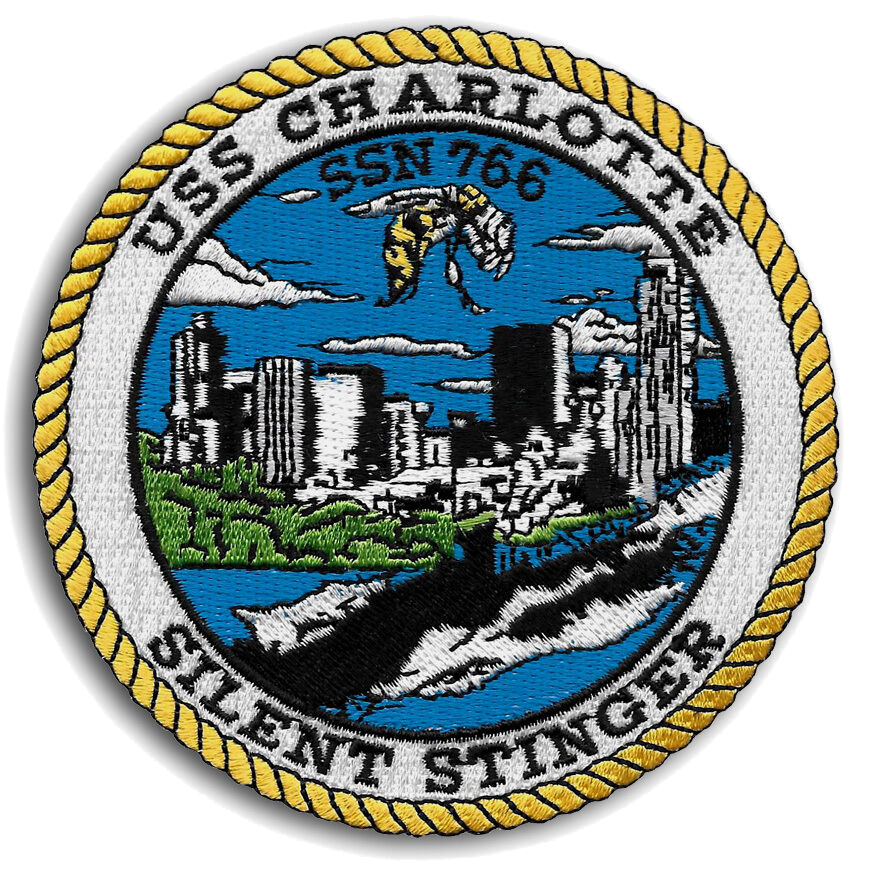 USS CHARLOTTE SSN 766 PATCH