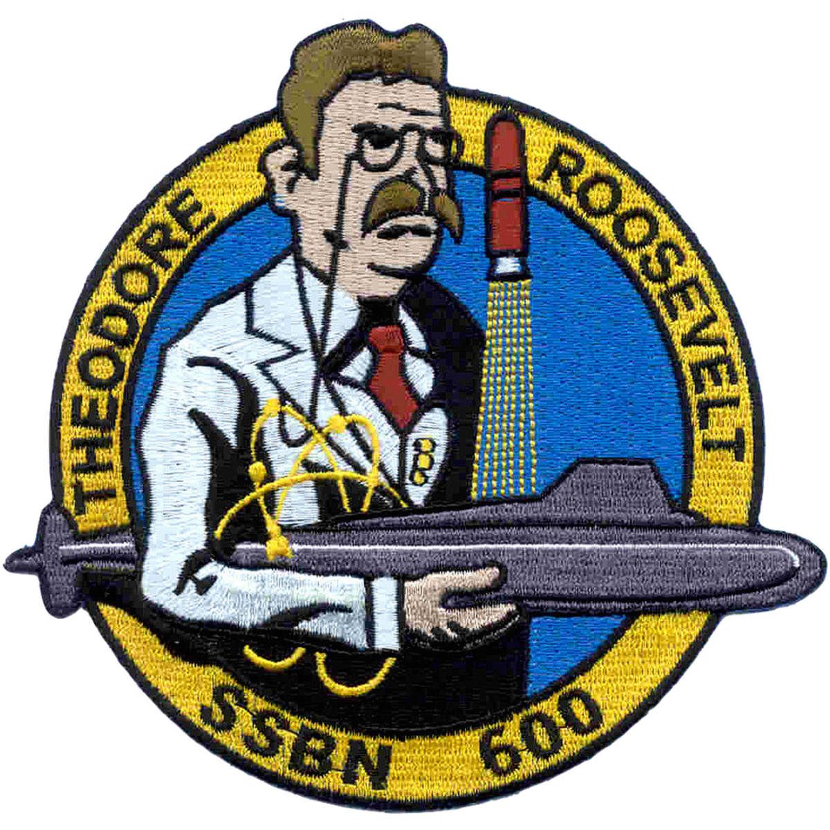 USS THEODORE ROOSEVELT SSBN 600 PATCH