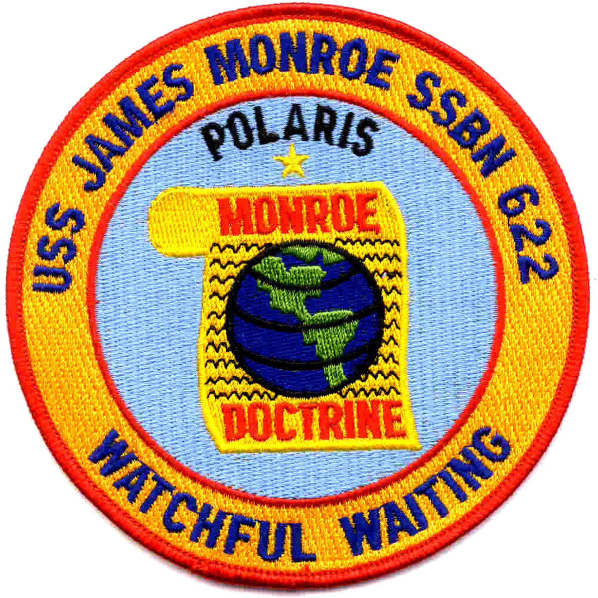 USS JAMES MONROE SSBN 622 PATCH