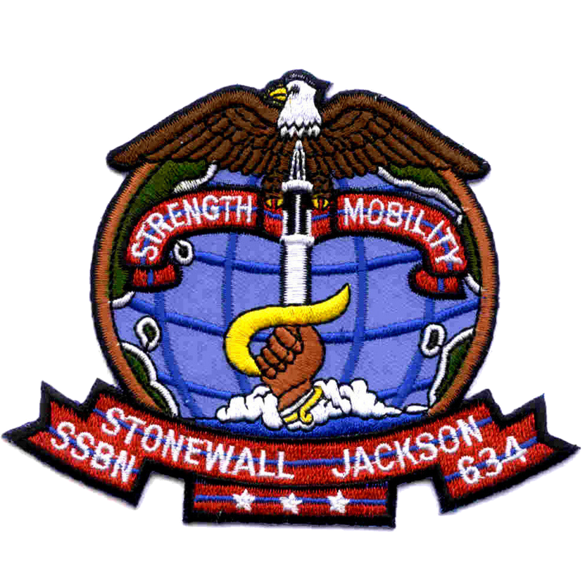 USS STONEWALL JACKSON SSBN 634 PATCH