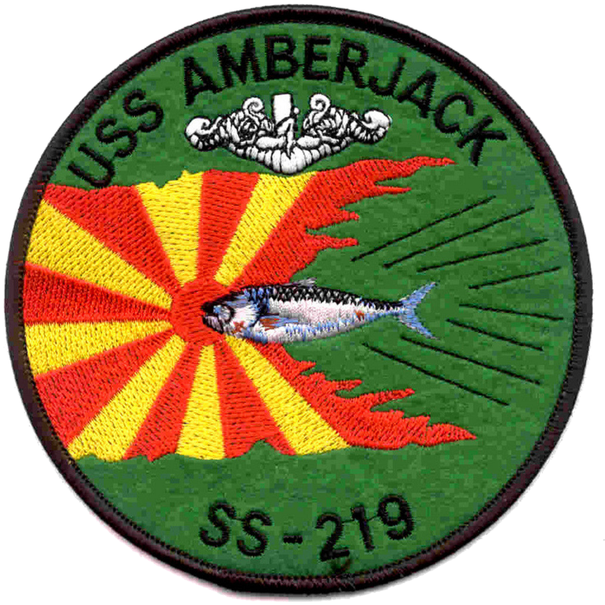 USS AMBERJACK SS 219 PATCH