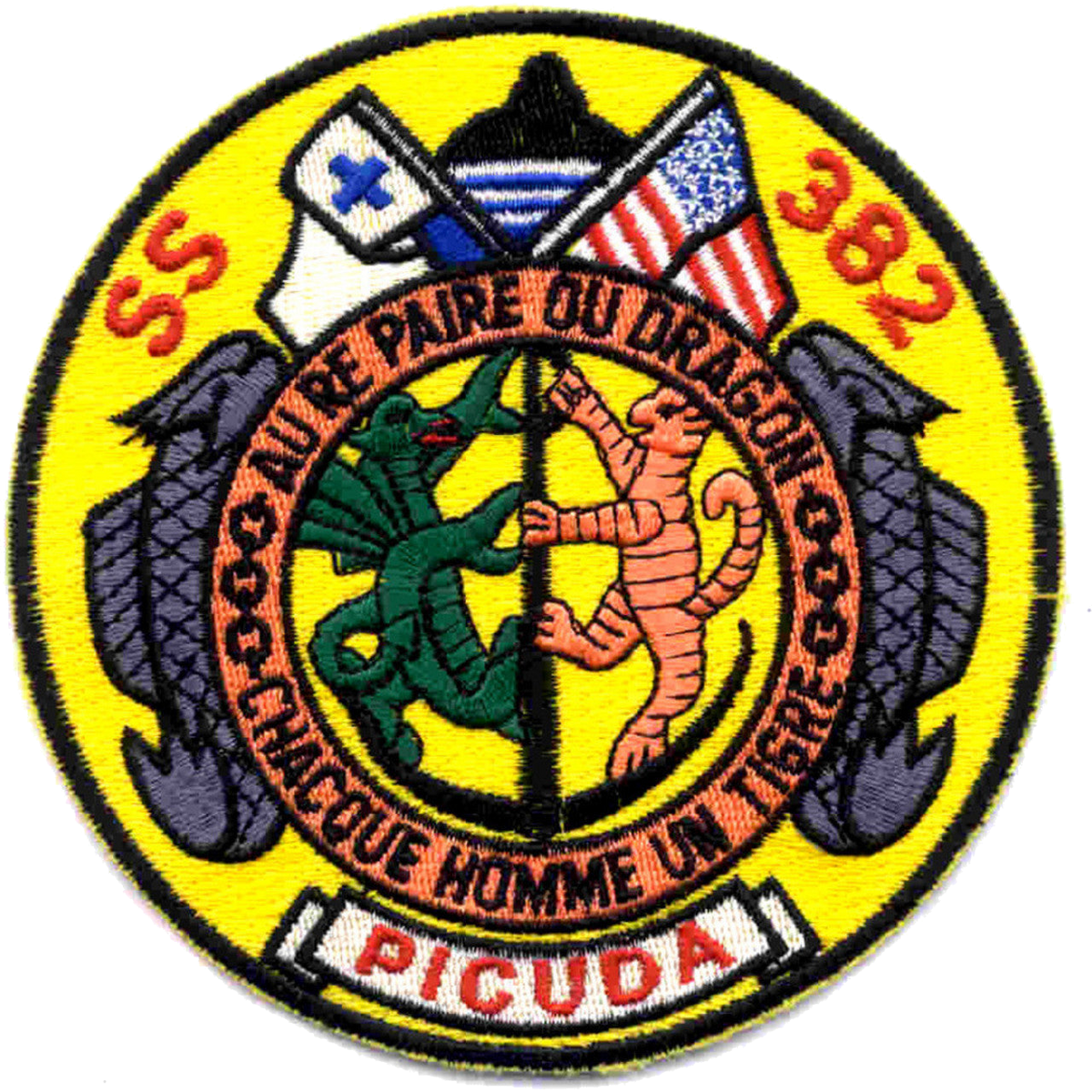 USS PICUDA SS 382 PATCH