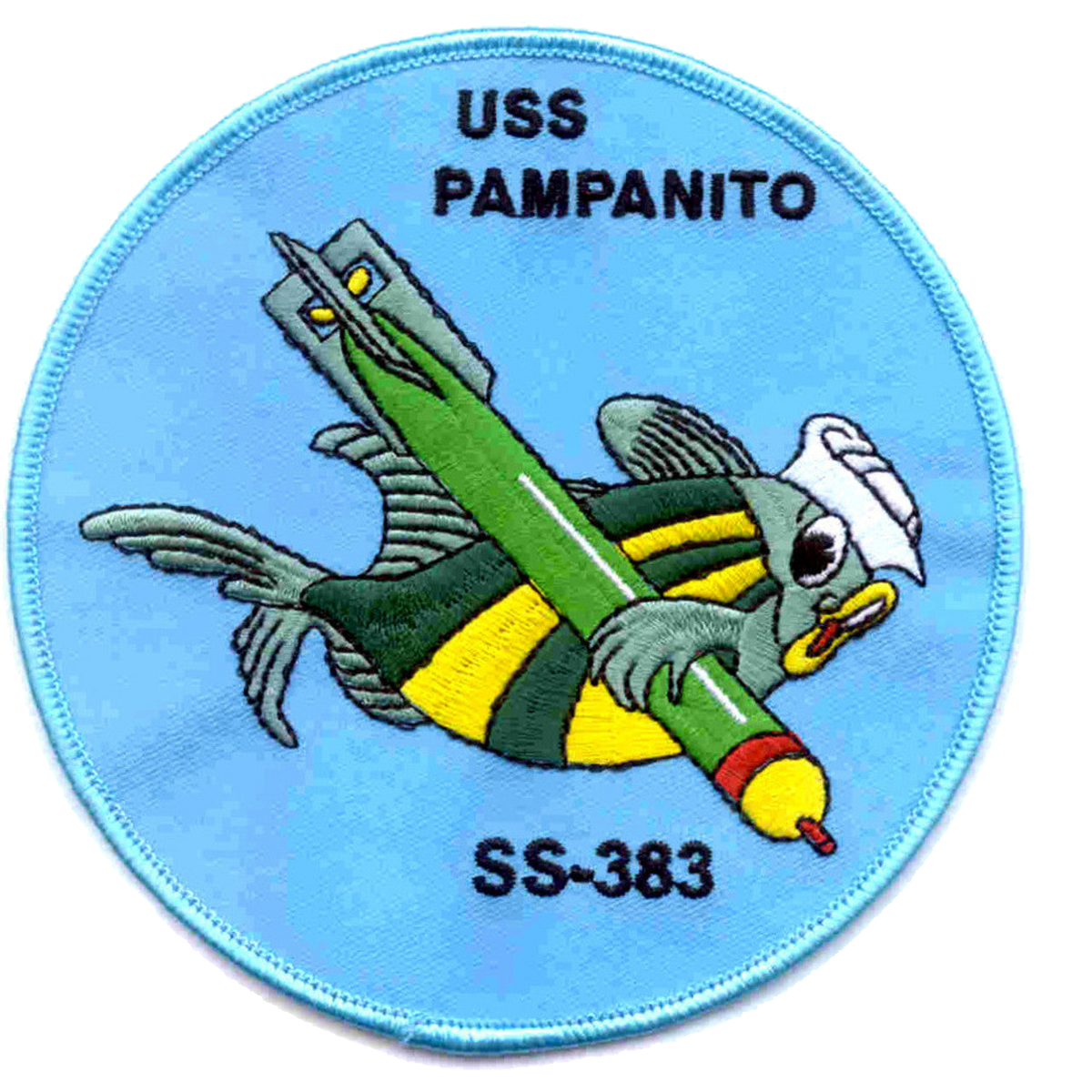 USS PAMPANITO SS 383 PATCH