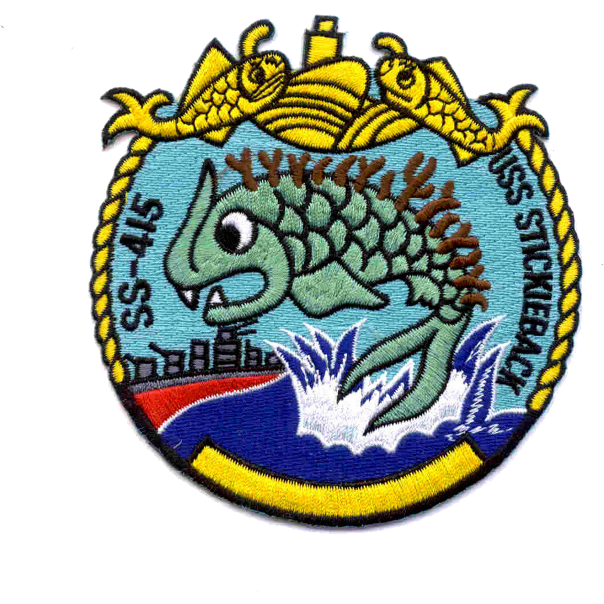 USS STICKLEBACK SS 415 PATCH