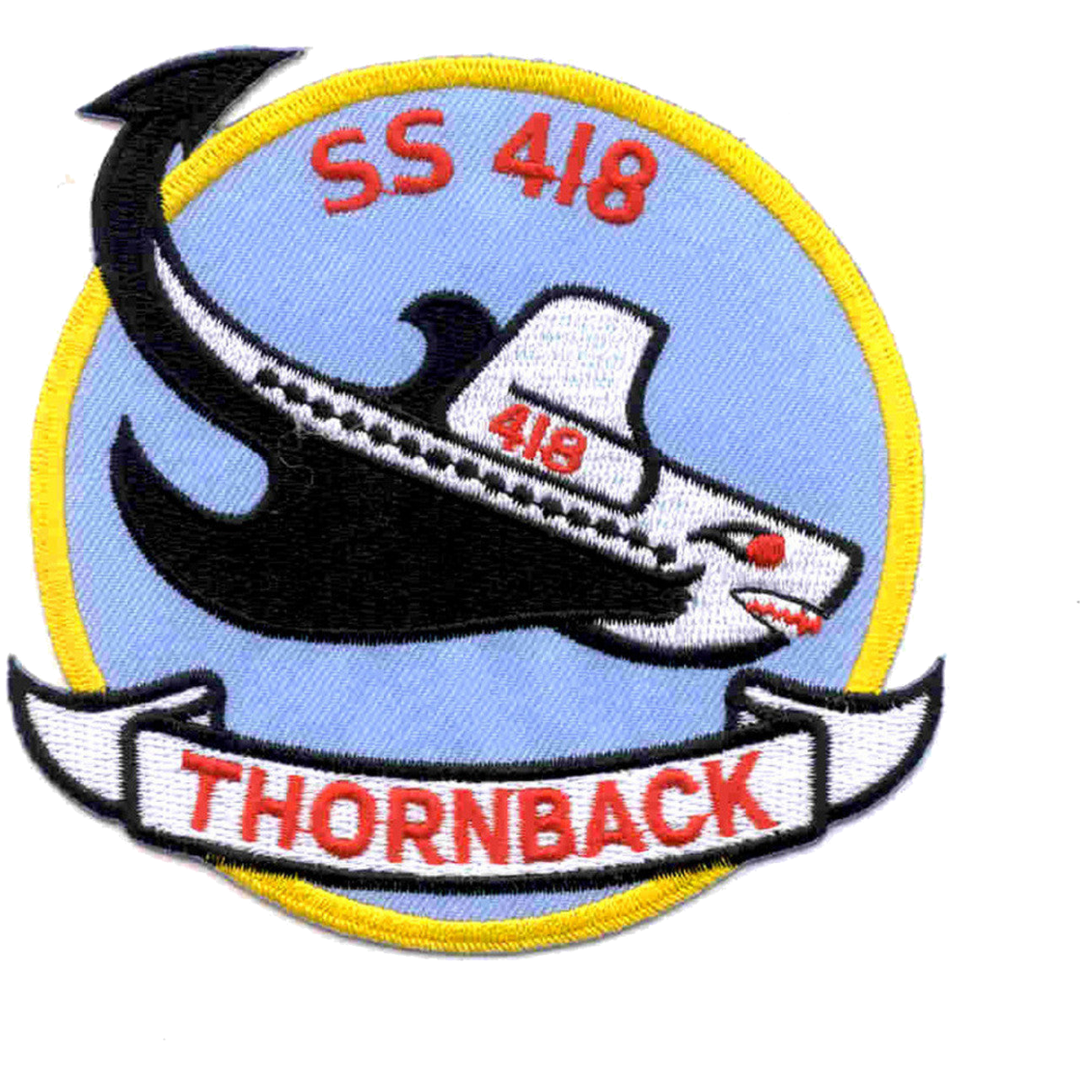 USS THORNBACK SS 418 PATCH