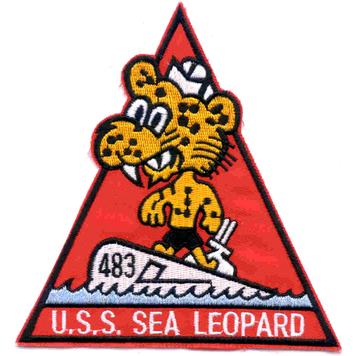 USS SEA LEOPARD SS 483  PATCH