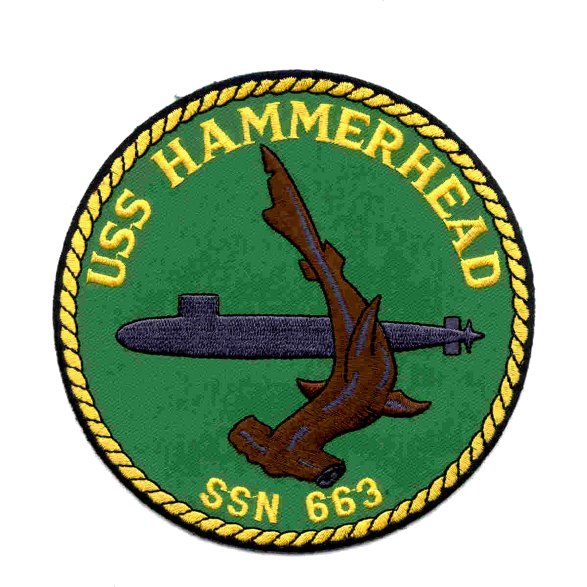 USS HAMMERHEAD SSN 663  PATCH