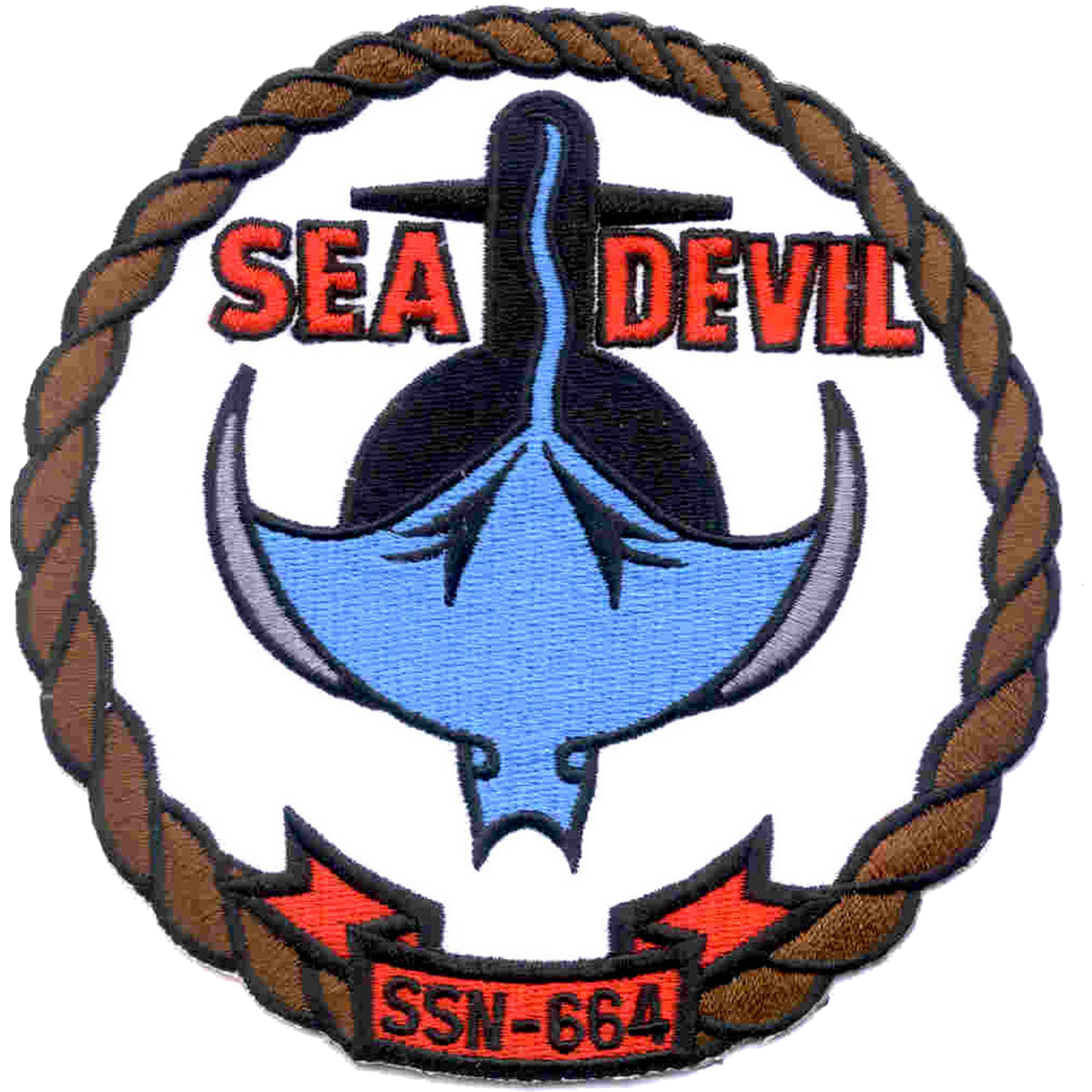 USS SEA DEVIL SSN 664 PATCH