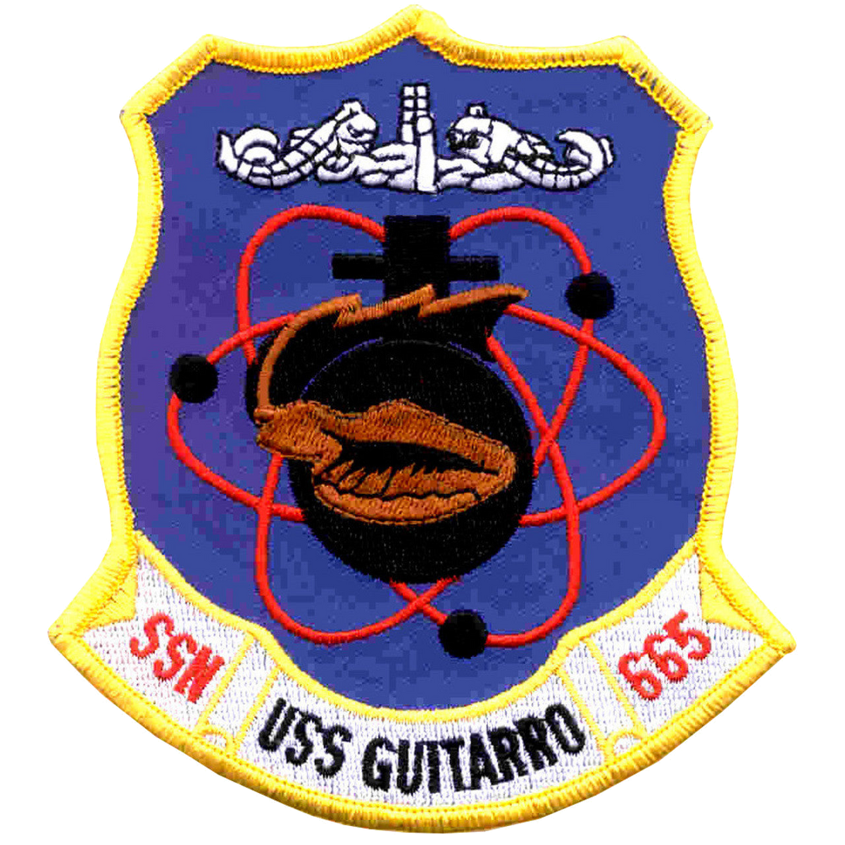 USS GUITARRO SSN 665 PATCH