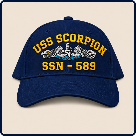 USS SCORPION SSN-589 HAT approved boat mockup