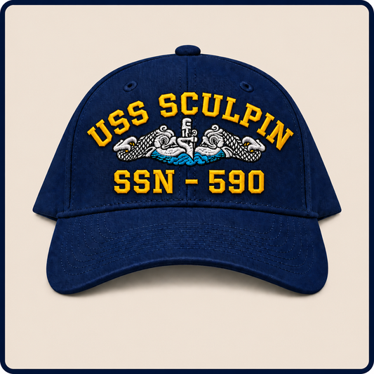 USS SCULPIN SSN-590 HAT approved boat mockup