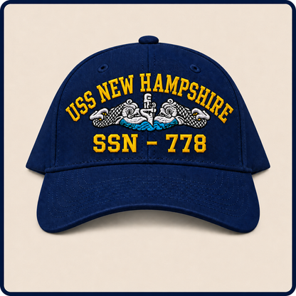 USS NEW HAMPSHIRE SSN-778 HAT approved boat mockup