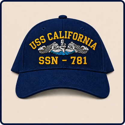 USS CALIFORNIA SSN-781 HAT approved boat mockup