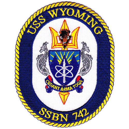 USS WYOMING SSBN 742  Crest Patch collection thumbnail