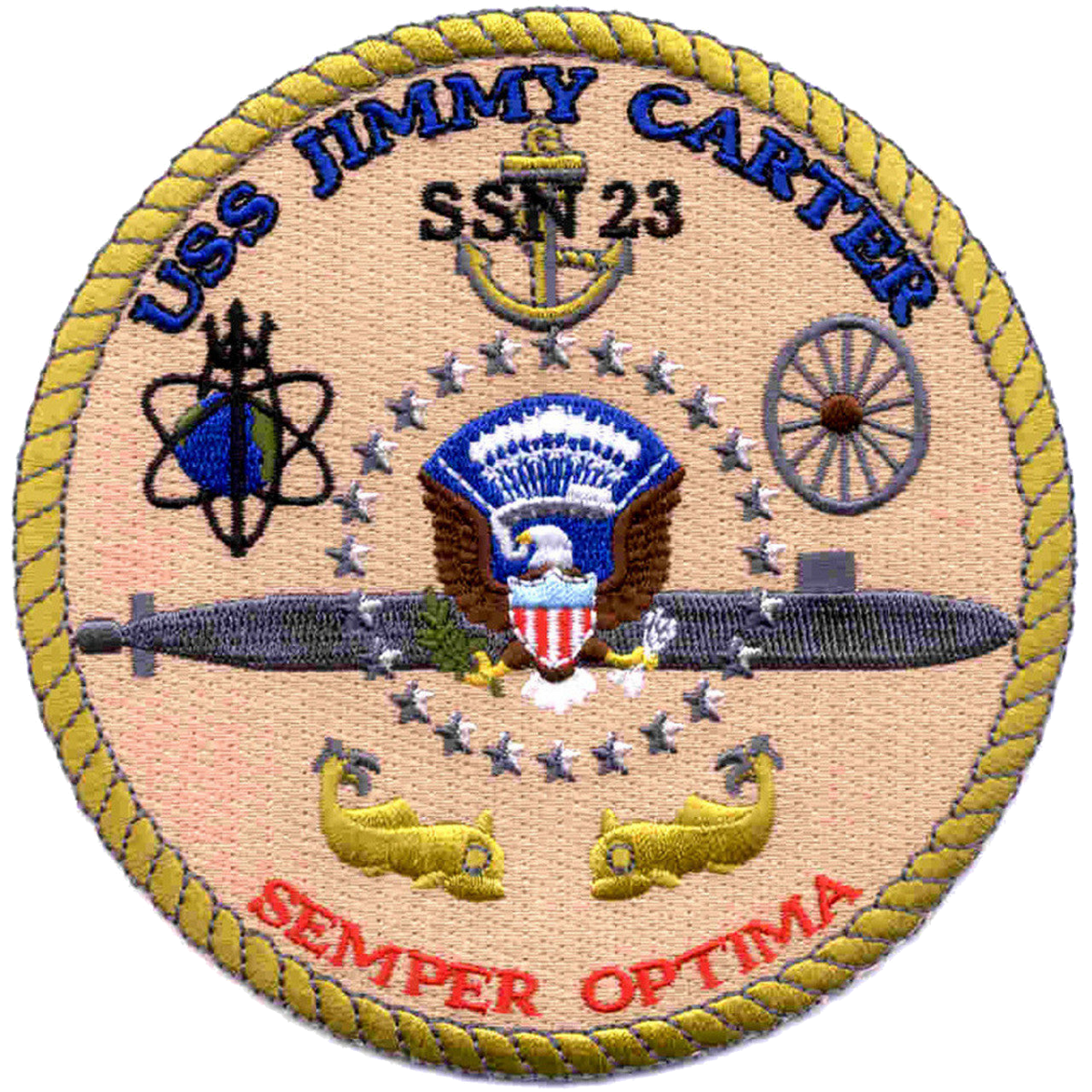 USS JIMMY CARTER SSN 23 patch