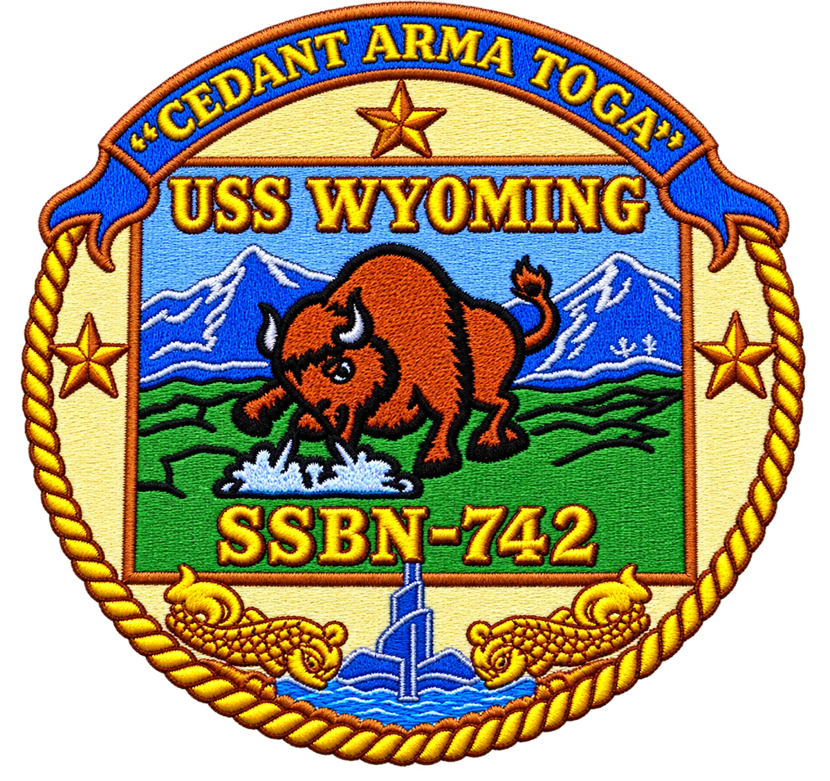 USS WYOMING SSBN 742 PATCH