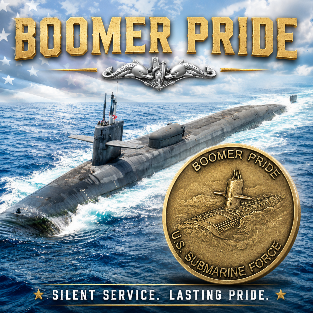 Boomer Pride SubVEST Challenge Coins